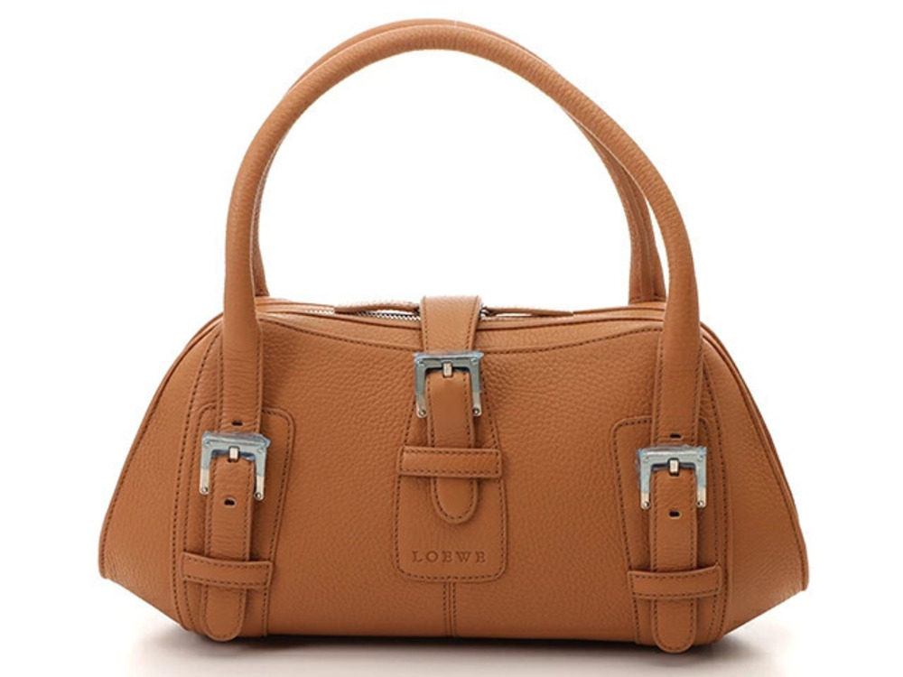 Loewe Senda handbag Beige Cream leather